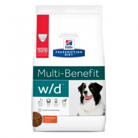 ALIMENTO HILLS ADULTOS w/d  1,5KG CONTROL GLUCOSA BAJO EN GRASA PERROS