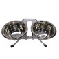 COMEDERO DOBLE SENCILLOS CON STAND. CAPACIDAD 0.5 LT COMEDERO DOBLE SENCILLOS CON STAND. CAPACIDAD 0.5 LT