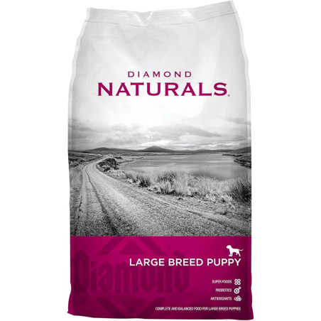 DIAMOND NATURALS LARGE BREED PUPPY 40 LB CACHORRO RAZA GRANDE