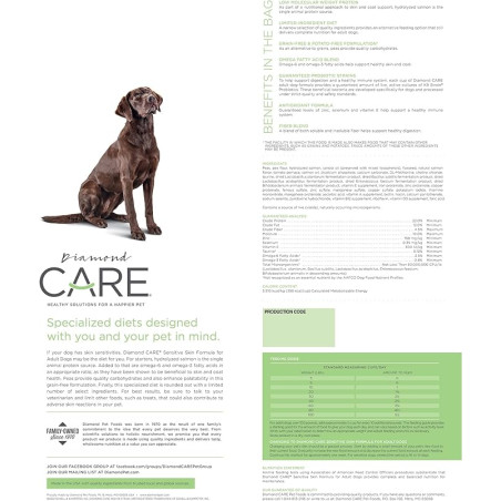 DIAMOND CARE SENSITIVE SKIN PERROS PIEL SENSIBLE 8 LB