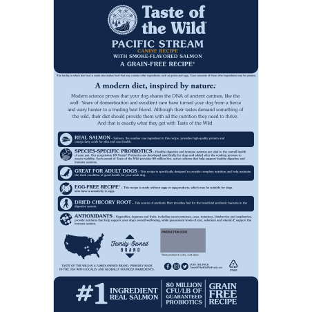 TASTE OF THE WILD PACIFIC STREAM ADULTOS SALMON 28 LB