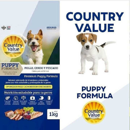 COUNTRY VALUE PERROS CACHORROS 1 KG