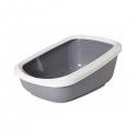 ASEO JUMBO ARENERO CON ESPALDAR Y AROS COLOR GRIS