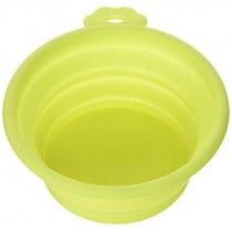 COMEDERO DE  SILICONA PLEGABLE COLOR VERDE