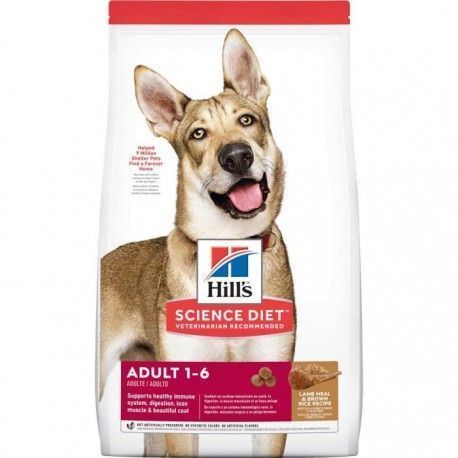 ALIMENTO HILLS ADULTOS LAMB & RICE 33LB PERROS