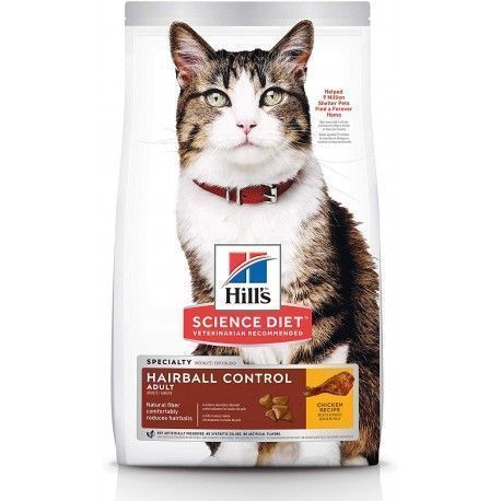 ALIMENTO HILLS GATOS ADULTOS HAIRBALL 3,5LB